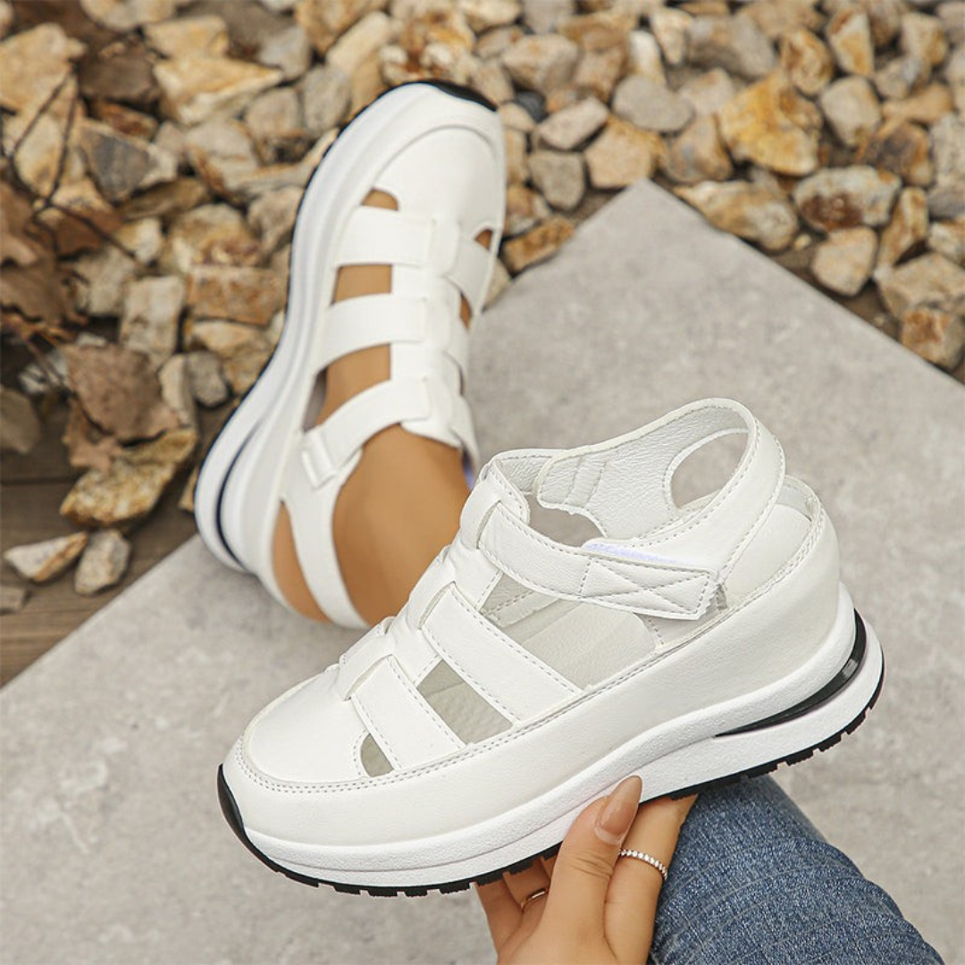 Ana | Sandalias Casuales con Plataforma y Diseño de Tiras Cruzadas para una Máxima Comodidad