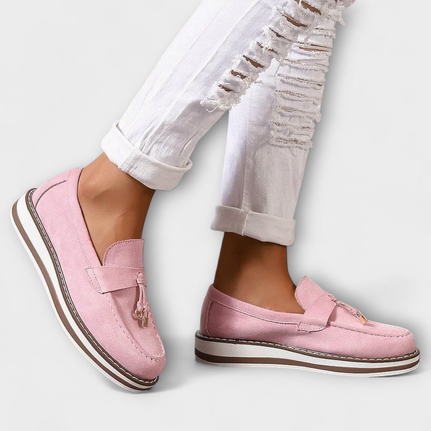 Halo – Mocasines casuales de punta redonda