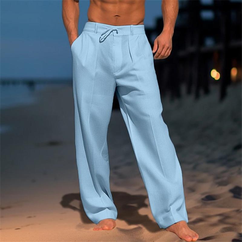 Jens | Pantalones de lino de un solo color