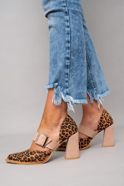 Vittoria | Zapatos De Tacón De Ante Con Estampado De Leopardo