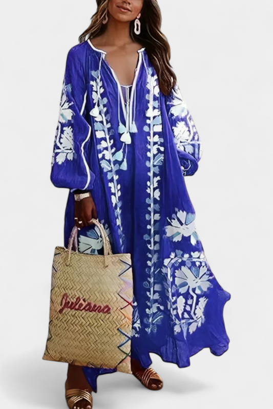 Alessia | Vestido floral de manga larga y estilo bohemio