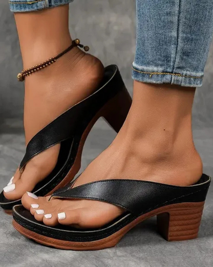 Pilar | Sandalias de tacón grueso para mujer