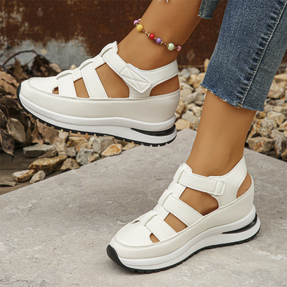 Ana | Sandalias Casuales con Plataforma y Diseño de Tiras Cruzadas para una Máxima Comodidad