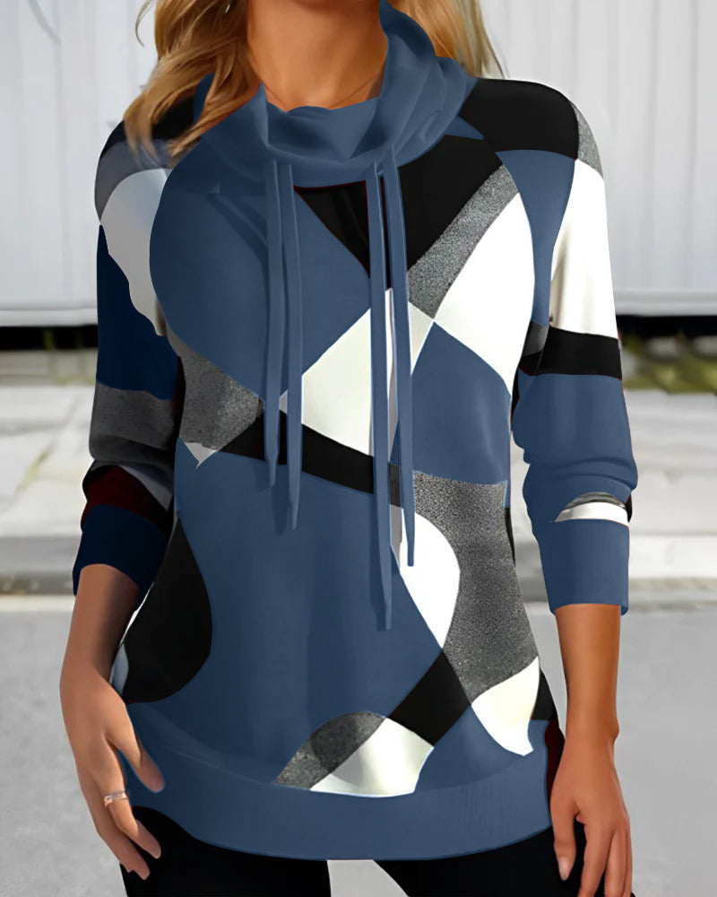 Clara | Sudadera con Capucha y Diseño de Bloques de Color