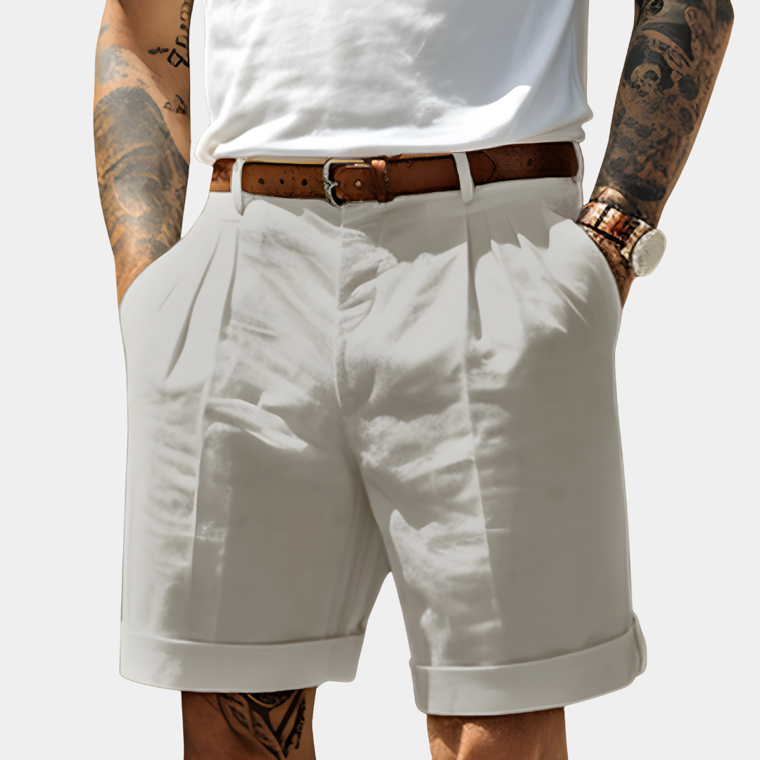 Rafael | Bermuda De Lino Elegante