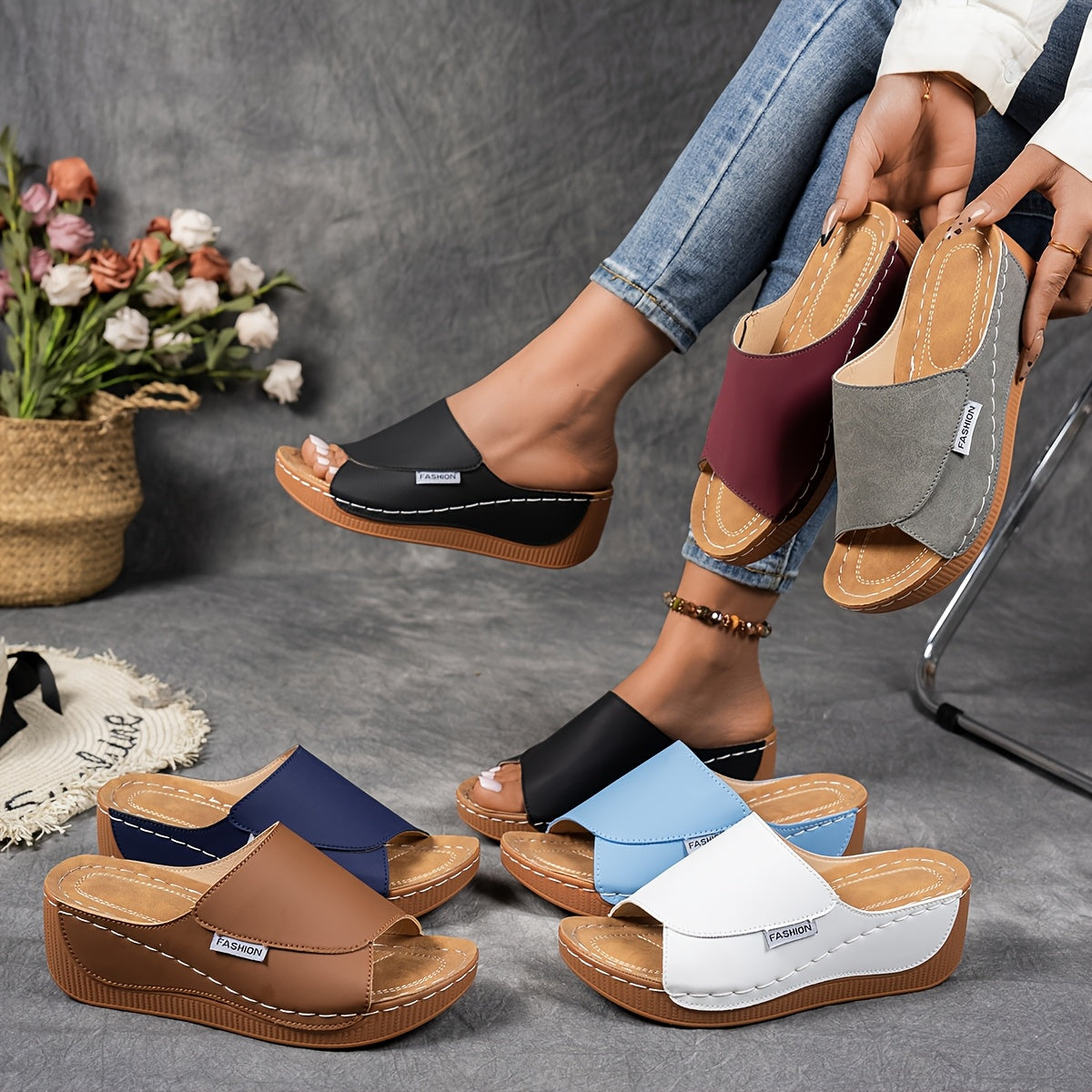 Elena | Sandalias Con Plataforma Cómodas