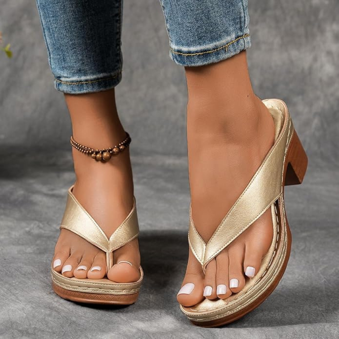 Pilar | Sandalias de tacón grueso para mujer