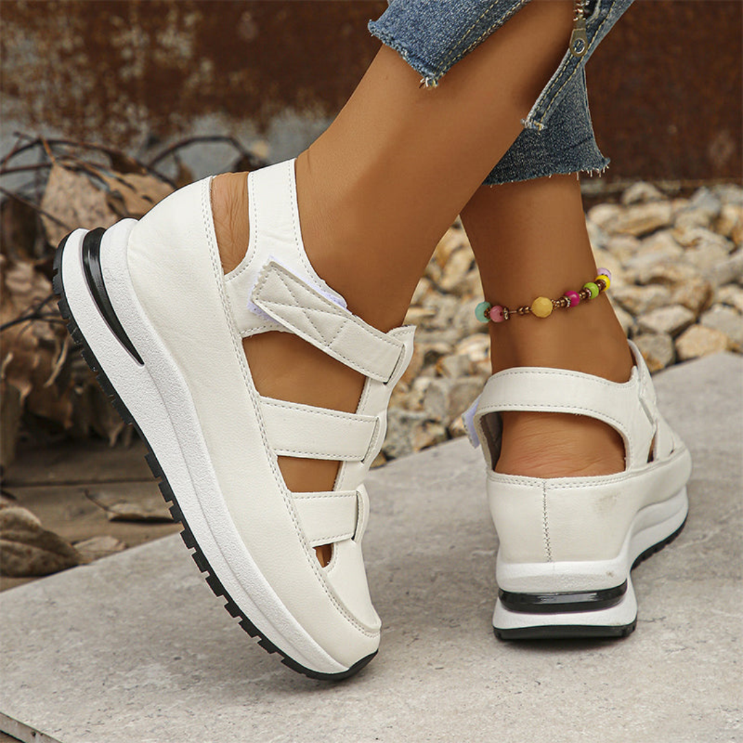 Ana | Sandalias Casuales con Plataforma y Diseño de Tiras Cruzadas para una Máxima Comodidad