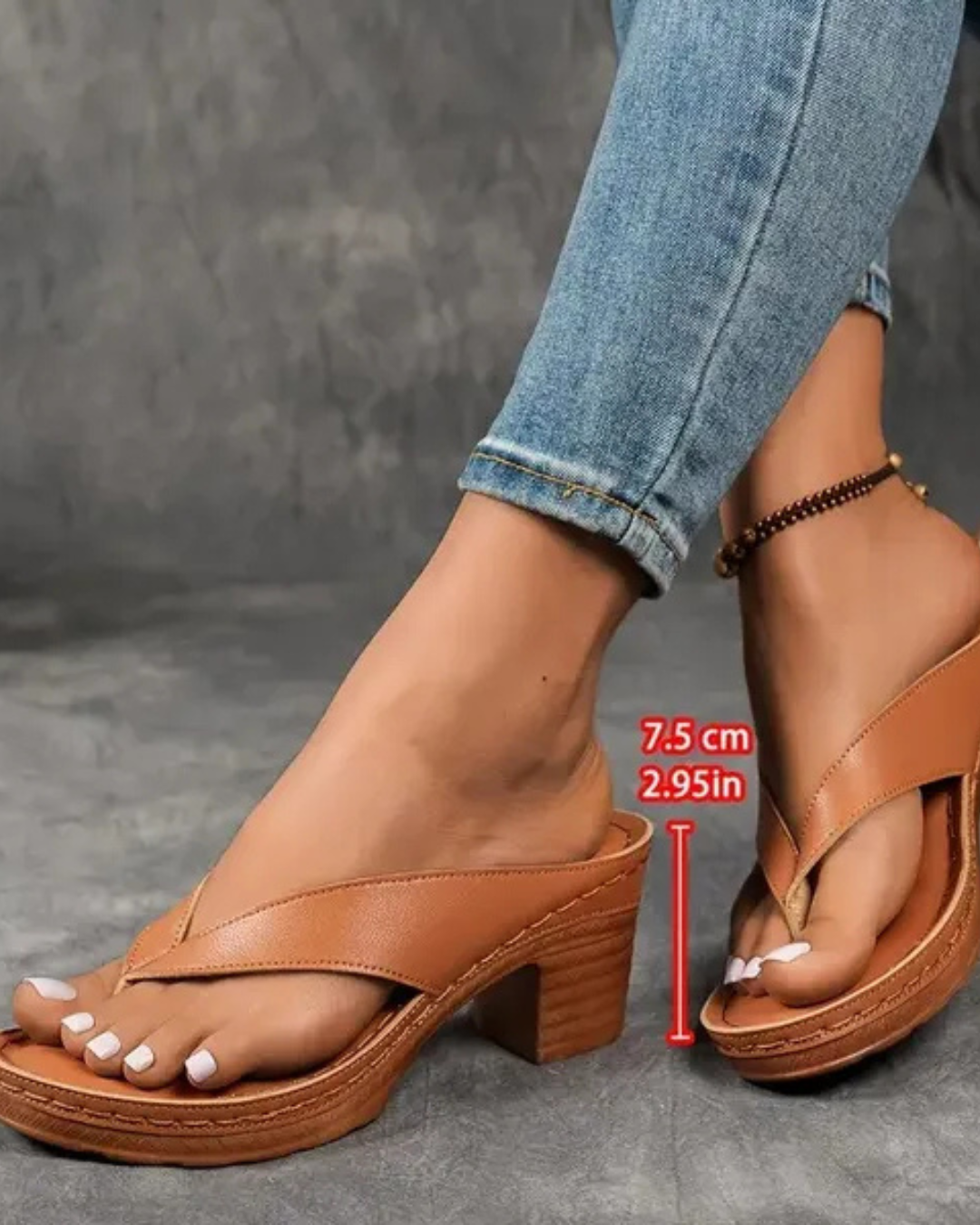 Pilar | Sandalias de tacón grueso para mujer