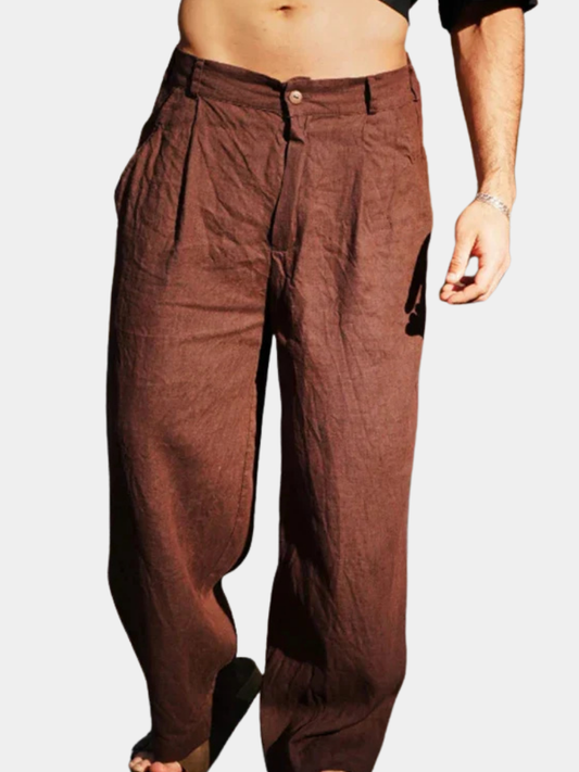 Adrián | Pantalón De Lino Relajado