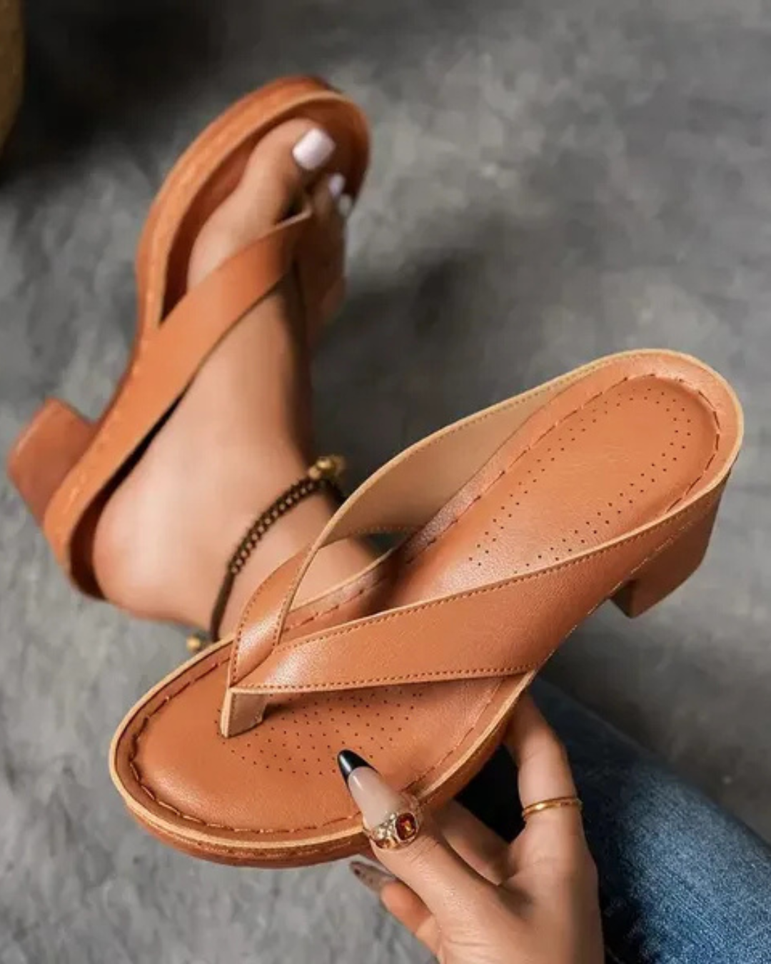 Pilar | Sandalias de tacón grueso para mujer