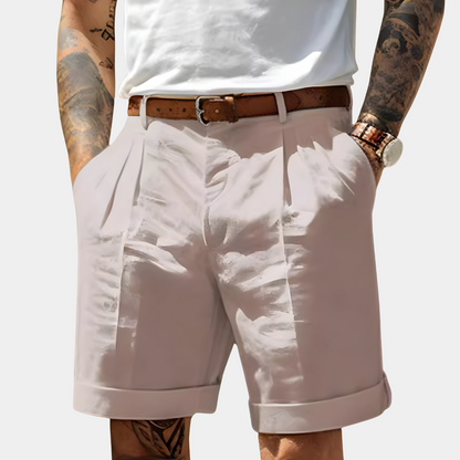 Rafael | Bermuda De Lino Elegante