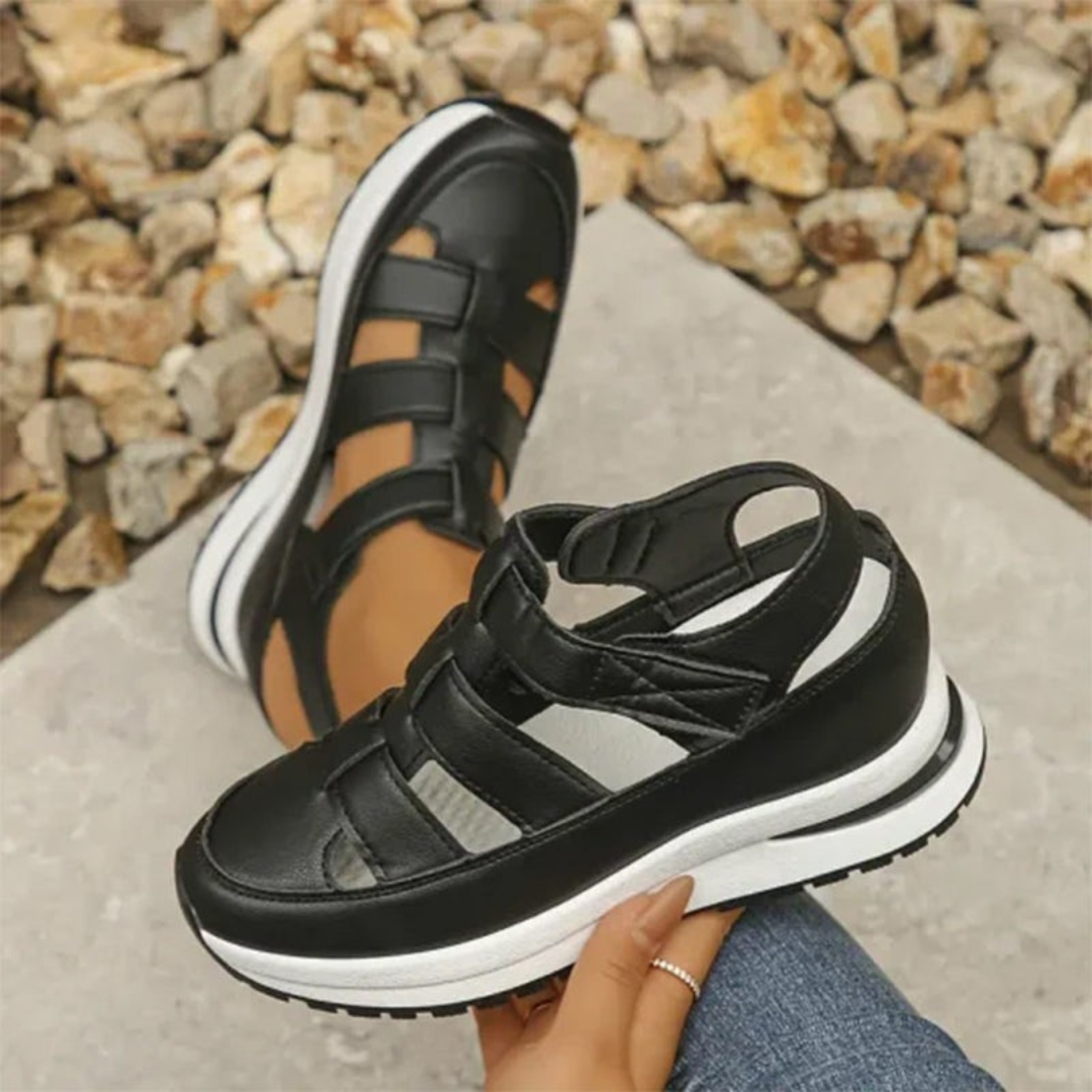 Ana | Sandalias Casuales con Plataforma y Diseño de Tiras Cruzadas para una Máxima Comodidad