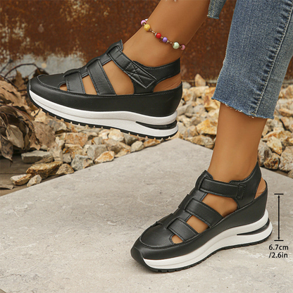 Ana | Sandalias Casuales con Plataforma y Diseño de Tiras Cruzadas para una Máxima Comodidad