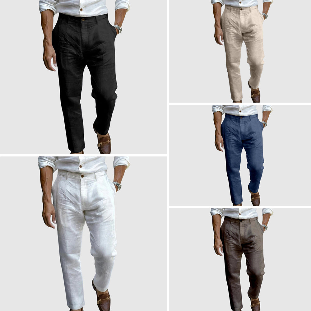 León | Pantalones elegantes de lino