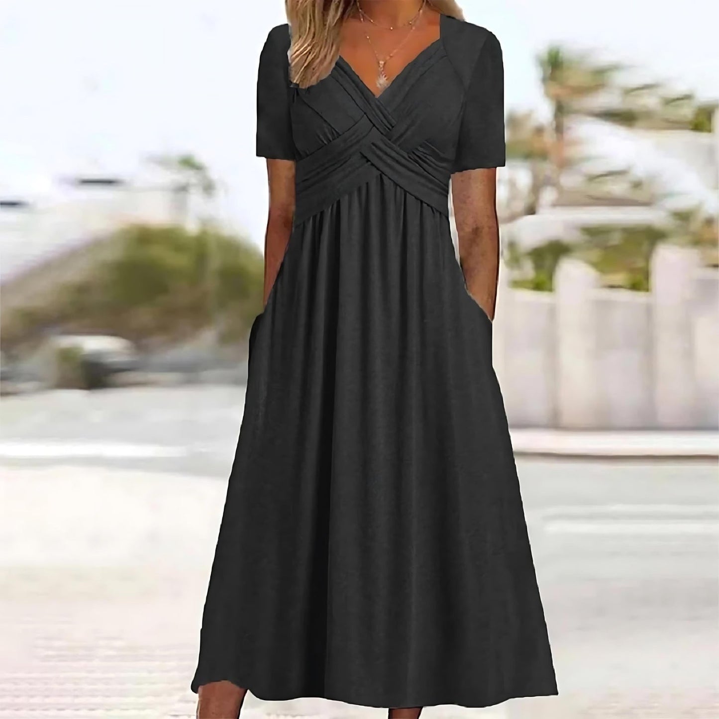Sofia | Vestido midi escultural