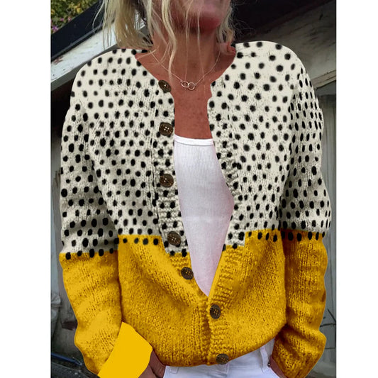 Polly | Cárdigan Elegante con Estampado Moderno