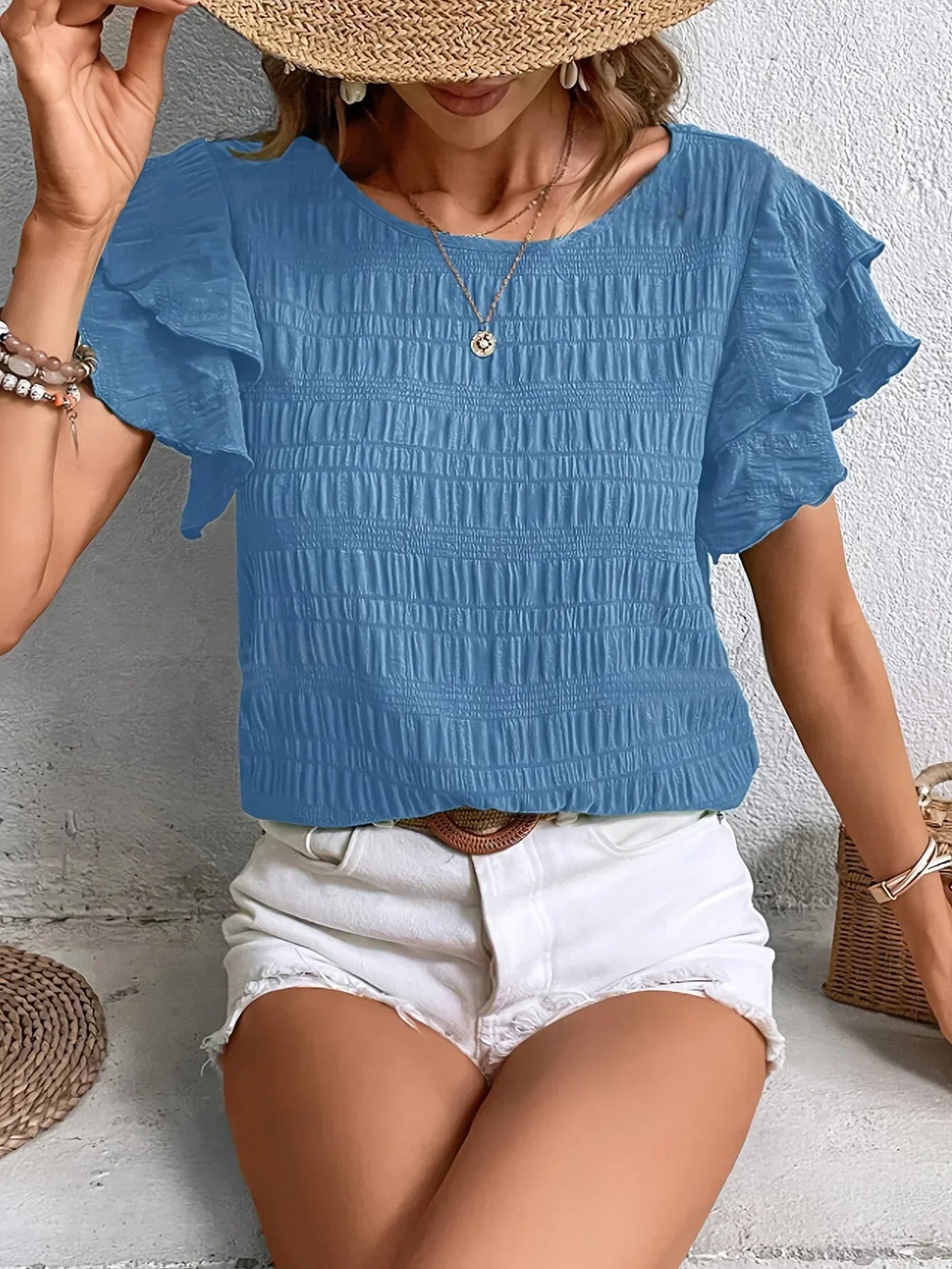 Charmaine | Blusa ligera y fresca con divertidos volantes