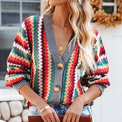 Amalia | Cárdigan Retro Multicolor