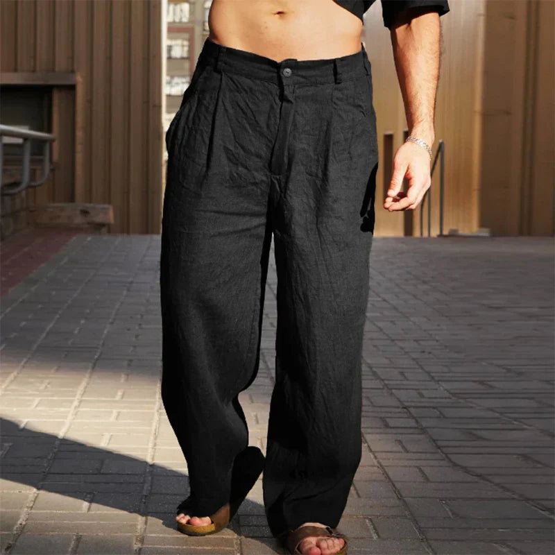 Adrián | Pantalón De Lino Relajado