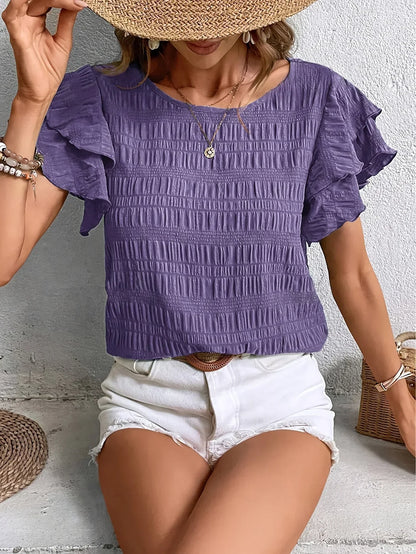 Charmaine | Blusa ligera y fresca con divertidos volantes