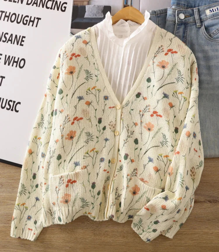 Sammy | Cárdigan Elegante con Estampado Floral