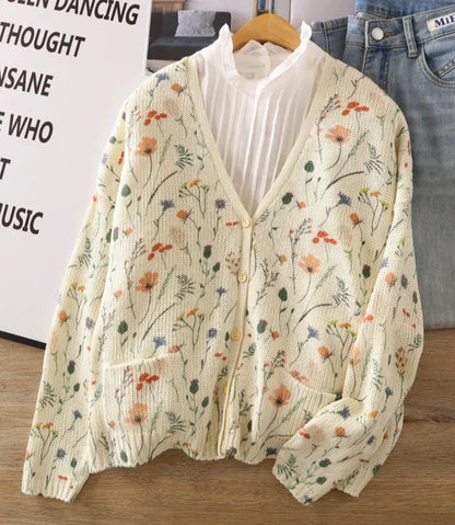Sammy | Cárdigan Elegante con Estampado Floral