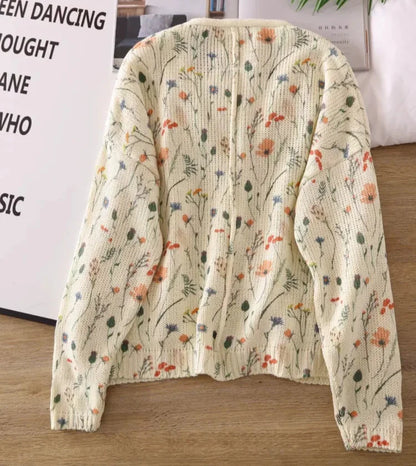 Sammy | Cárdigan Elegante con Estampado Floral
