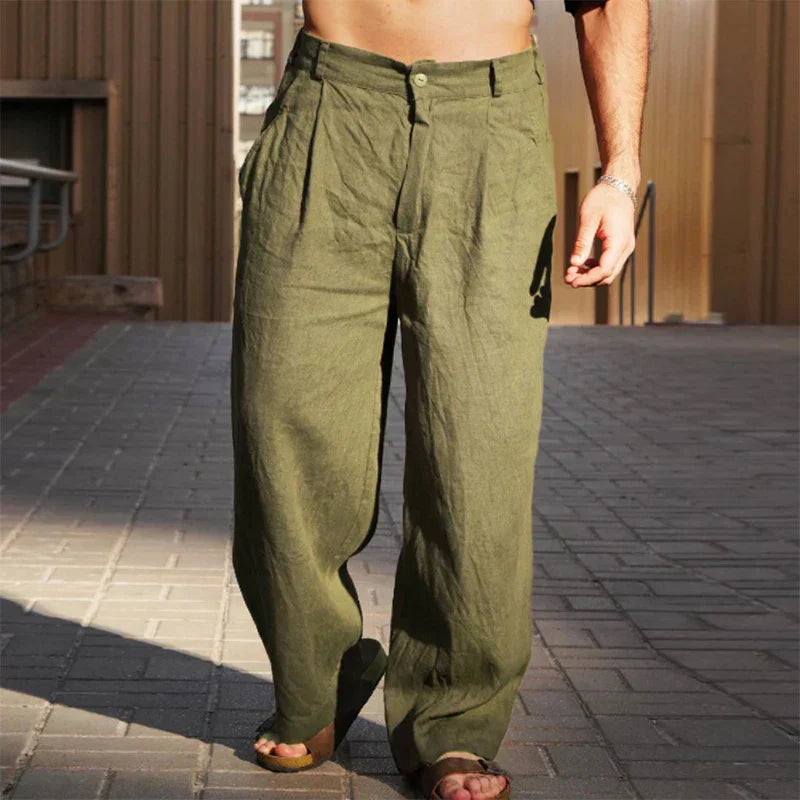 Adrián | Pantalón De Lino Relajado
