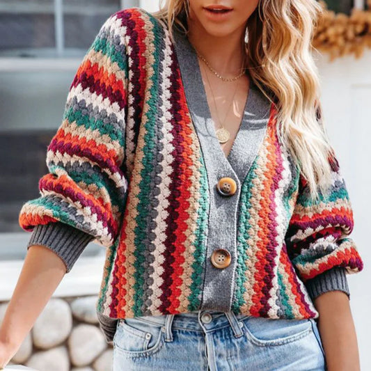Amalia | Cárdigan Retro Multicolor