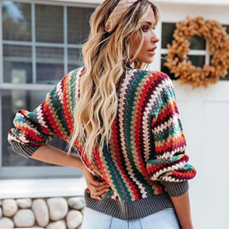 Amalia | Cárdigan Retro Multicolor