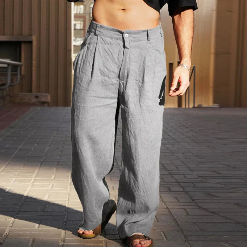 Adrián | Pantalón De Lino Relajado