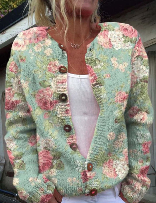 Merryn | Elegante cárdigan con estampado floral