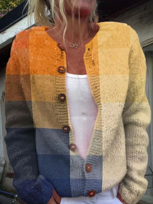 Orla | Cárdigan con estampado geométrico