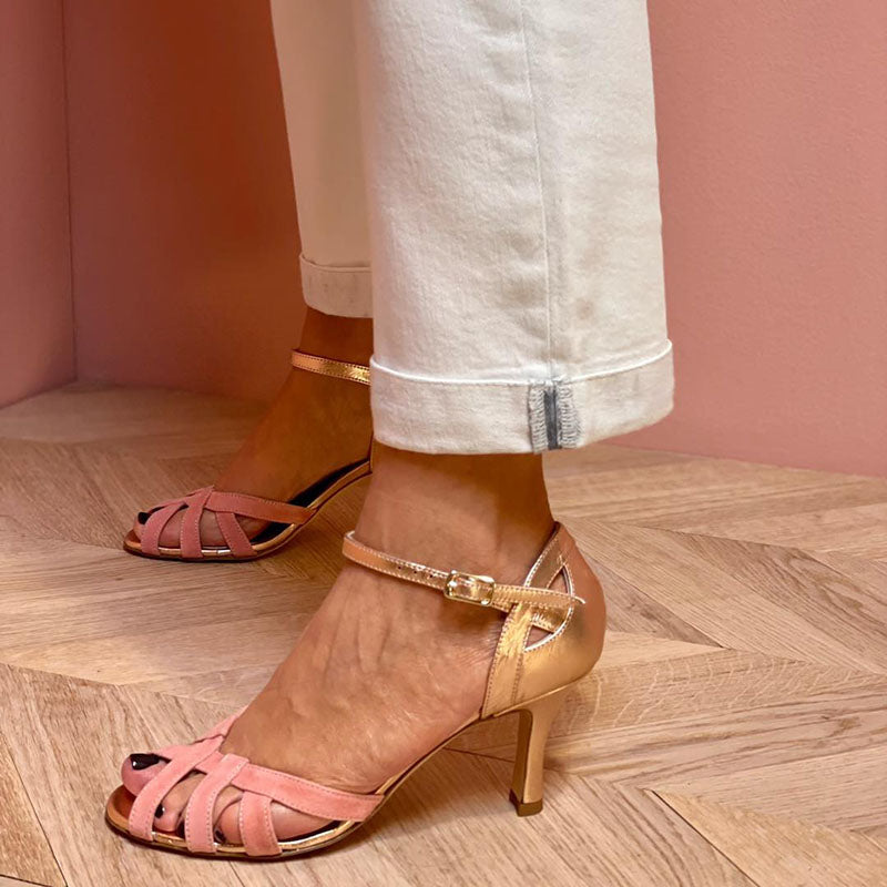 Calista | Elegantes Zapatas De Tacón De Aguja Con Tiras Cruzadas