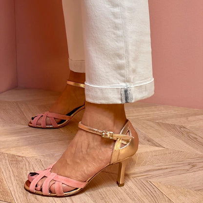Calista | Elegantes Zapatas De Tacón De Aguja Con Tiras Cruzadas