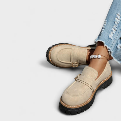 Lora – Mocasines casuales con punta redonda