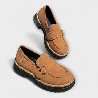 Lora – Mocasines casuales con punta redonda