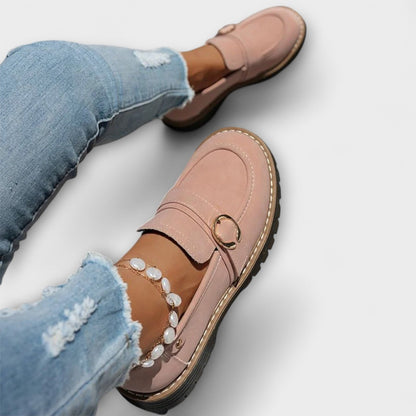 Lora – Mocasines casuales con punta redonda