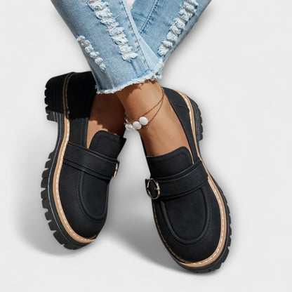 Lora – Mocasines casuales con punta redonda
