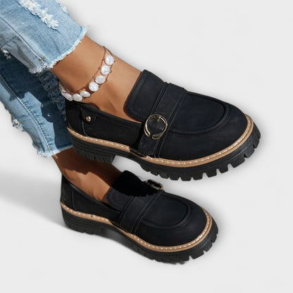Lora – Mocasines casuales con punta redonda