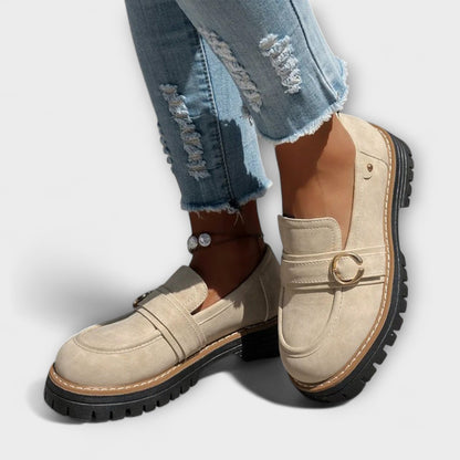 Lora – Mocasines casuales con punta redonda