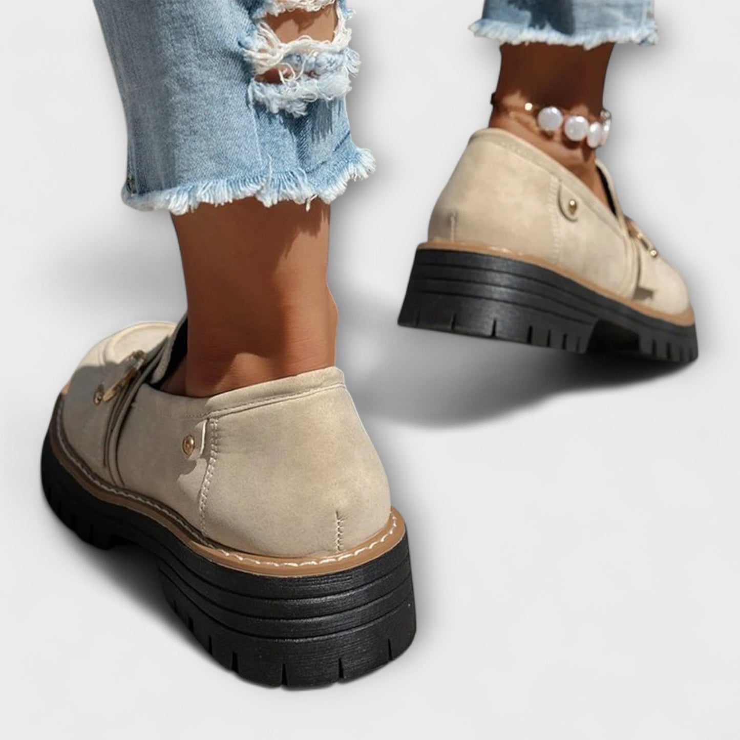 Lora – Mocasines casuales con punta redonda