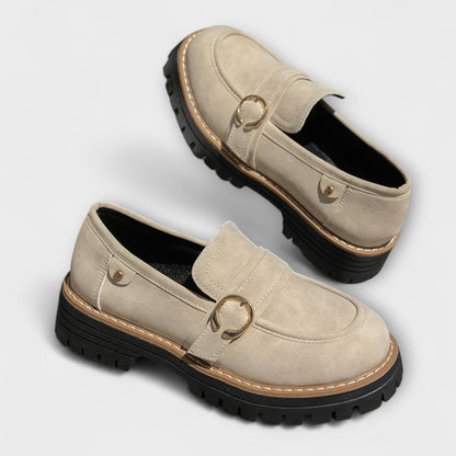 Lora – Mocasines casuales con punta redonda