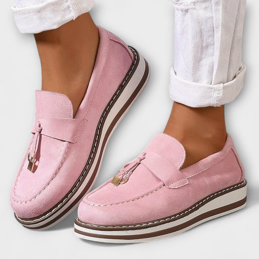 Halo – Mocasines casuales de punta redonda