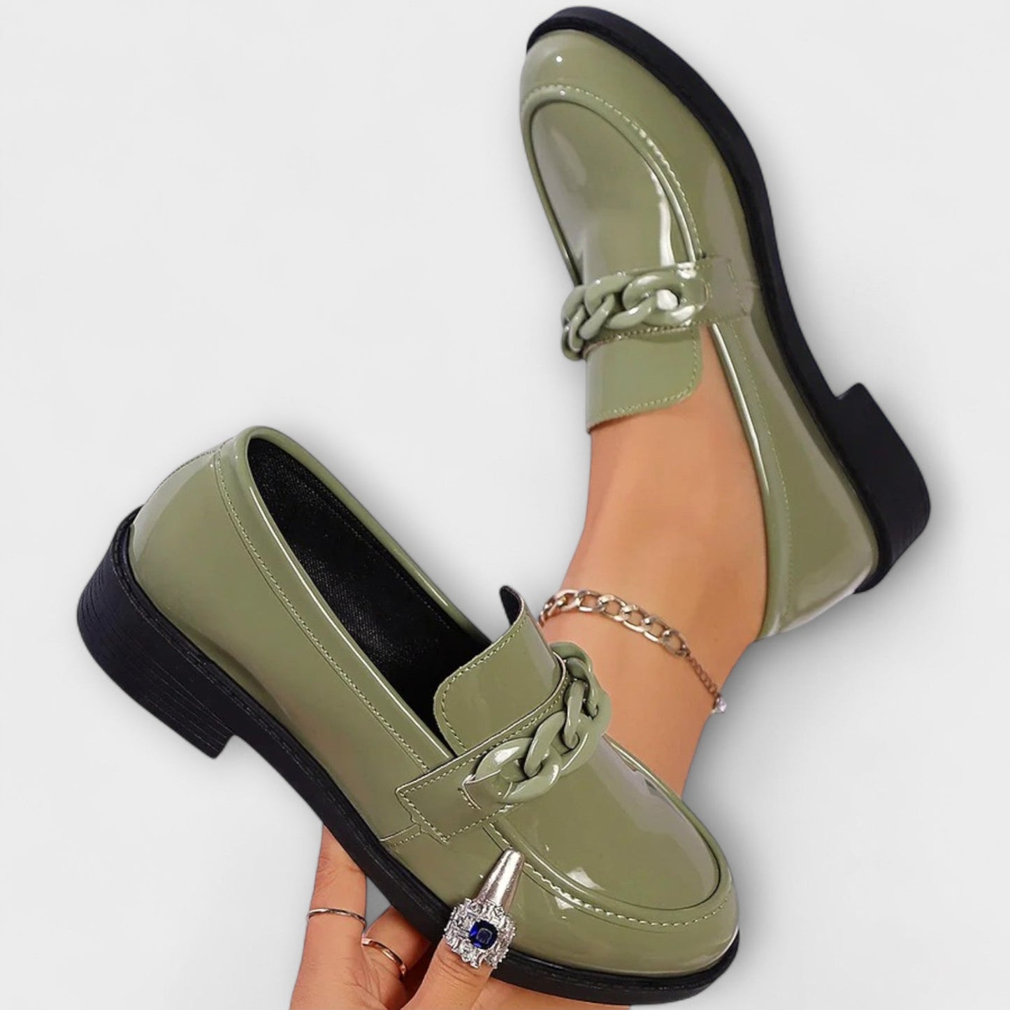 Lumi – Mocasines casuales con punta redonda