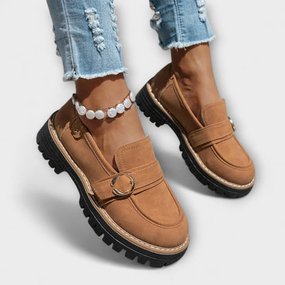 Lora – Mocasines casuales con punta redonda