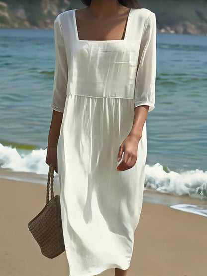 Lucía | Vestido Largo y Ligero de Estilo Natural