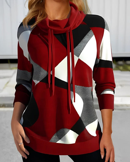 Clara | Sudadera con Capucha y Diseño de Bloques de Color