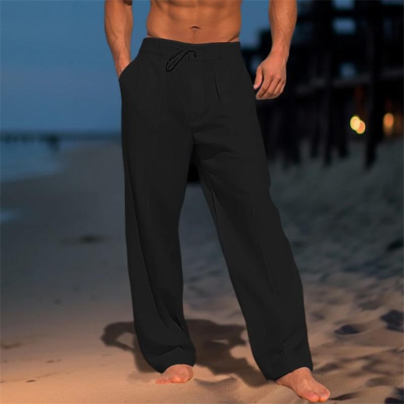Jens | Pantalones de lino de un solo color